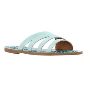 Lucky Brand Anika Slide Sandal in Wasabi Leather size 8